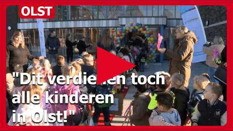 Eerste schooldag in nieuwe Kindcentrum Olst: "Dit verdienen toch alle kinderen in Olst!"