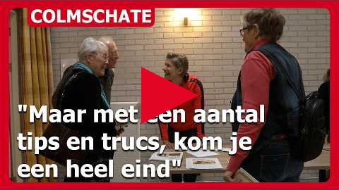 Informatiemarkt over valpreventie ouderen Colmschate: "Met een paar tips en trucs kom je een eind"