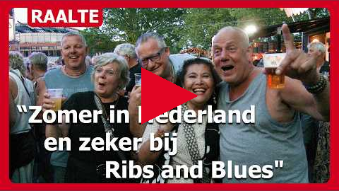 Ribs and Blues 2026 Raalte: "Het is zomer in Nederland en zeker bij Ribs and Blues"