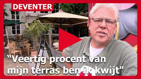 Omzetverlies voor horeca rond Deventer Kermis: "Veertig procent van mijn terras ben ik kwijt"