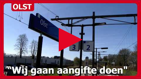 Bekladding op station Olst: "Wij gaan aangifte doen"